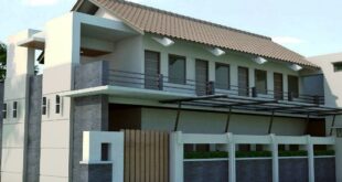 Contoh Desain Rumah Kontrakan Tingkat 2 Lantai Minimalis