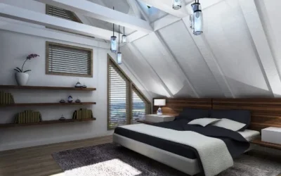 Desain Kamar Tidur di Loteng Elegan Banget