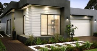 Rumah Modern Satu Tingkat Kotak Bersudut Tegas
